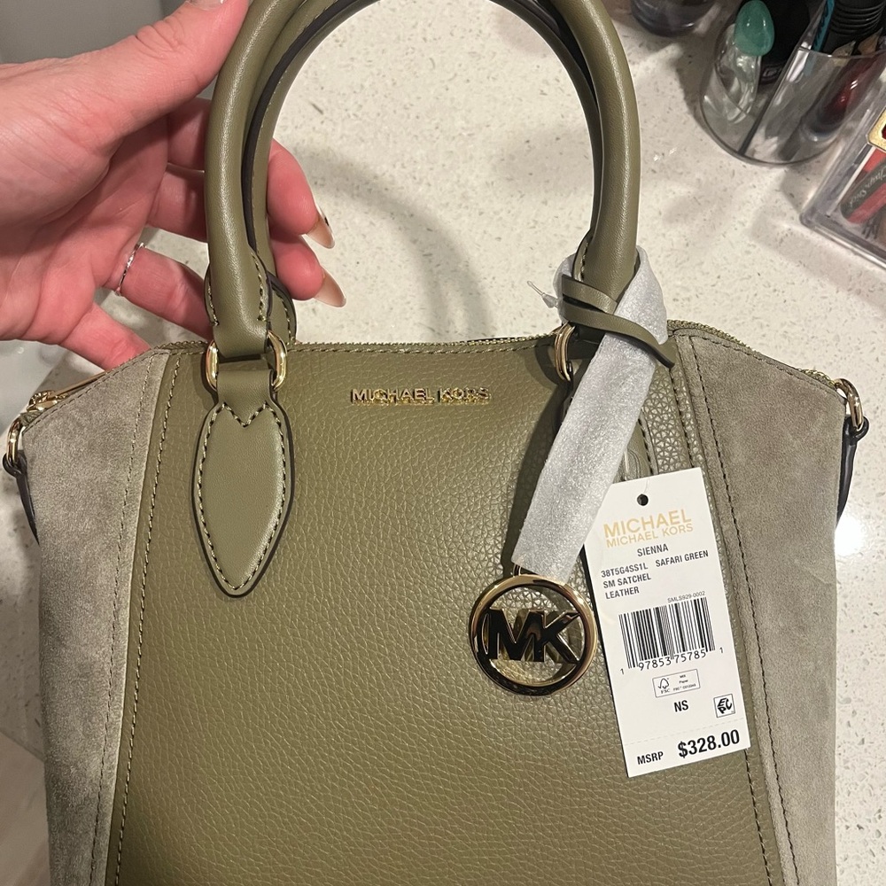 Michael Kors Sage Green Satchel